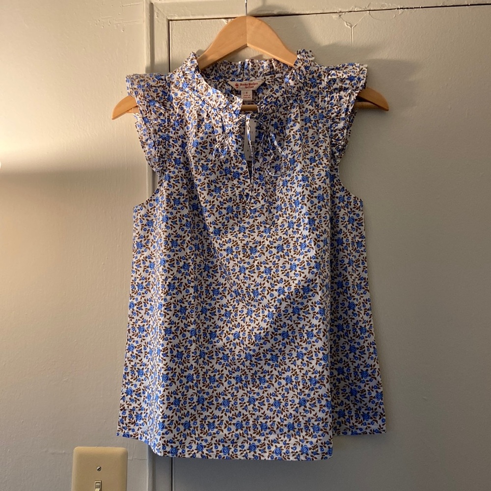 NWT Brooks Brothers poplin sleeveless blouse